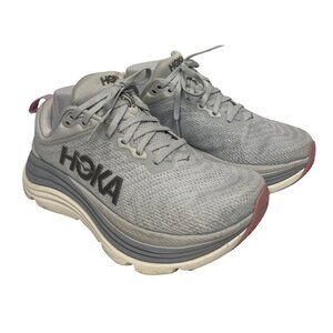 Hoka Gaviota Women's Stability Sneakers Shoes Grey Size 7 Athletic Running